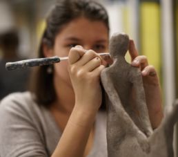 atelier scultpure du campus créatif de la catho