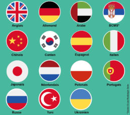Drapeaux des Langues étrangères Clarife