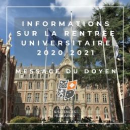 Informations rentrée campus FLSH La catho Lille
