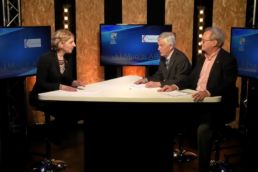 Natalia Guilluy-Sulikashvili sur le plateau du médialab avec le CCEF
