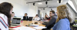 students of bachelor's degree in arts in classroom