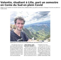 Valentin étudiant en licence communication en échange universitaire