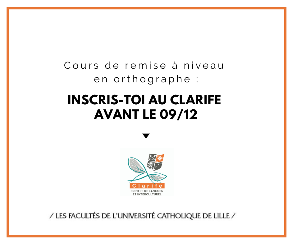 Remise à Niveau Scientifique Cours Du Soir cours-orthographe-clarife-université-catholique-lille